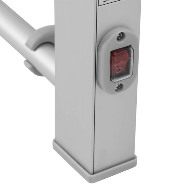 Grzejnik łazienkowy elektryczny ścienny 12 drążków 200 W - szary 3 10050429 3