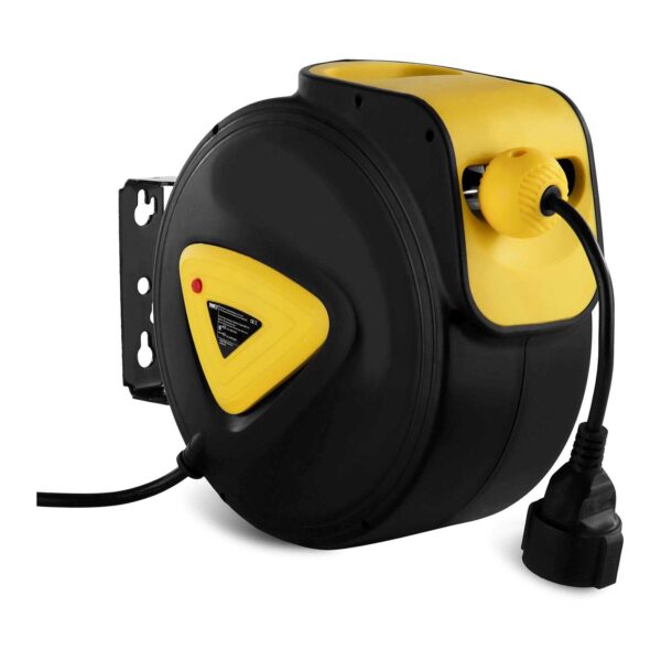 Zwijacz automatyczny bęben naścienny kablowy z przedłużaczem gniazdo AC230V / 10A / 50Hz dł. 11.5m 1 10060678 zwijacz automatyczny beben nascienny kablowy z przedluzaczem gniazdo ac230v 16a 50hz dl 115m hurtownia sklep cena