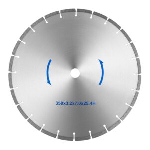 Tarcza do piły tarczowej do cięcia kamienia z diamentowym ostrzem śr. 350/25.4mm 4 Tarcza do piły tarczowej do cięcia kamienia z diamentowym ostrzem śr. 350/25.4mm - obrazek 2