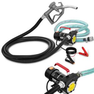 Pompa elektryczna do spuszczania paliwa oleju napędowego ZESTAW IP55 12 V 155 W 40 l/min 4 Pompa elektryczna do spuszczania paliwa oleju napędowego ZESTAW IP55 12 V 155 W 40 l/min - obrazek 1