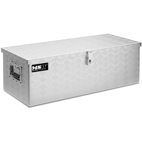Skrzynia narzędziowa transportowa aluminiowa zamykana na klucz 48 l 76 x 35 x 25.5 cm 1 10060941 1