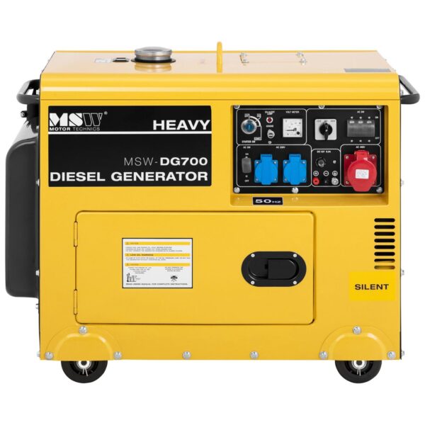 Agregat generator prądotwórczy diesel mobilny chłodzony powietrzem 230/400 V 4.4 kW 5.5 kVA 14.5 l 5 10061192 5