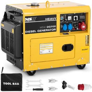 Agregat generator prądotwórczy diesel mobilny chłodzony powietrzem 230/400 V 4.4 kW 5.5 kVA 14.5 l 7 Agregat generator prądotwórczy diesel mobilny chłodzony powietrzem 230/400 V 4.4 kW 5.5 kVA 14.5 l - obrazek 1
