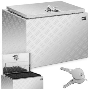 Skrzynka narzędziowa warsztatowa aluminiowa z pokrywą 120 l 6 Skrzynka narzędziowa warsztatowa aluminiowa z pokrywą 120 l - obrazek 1