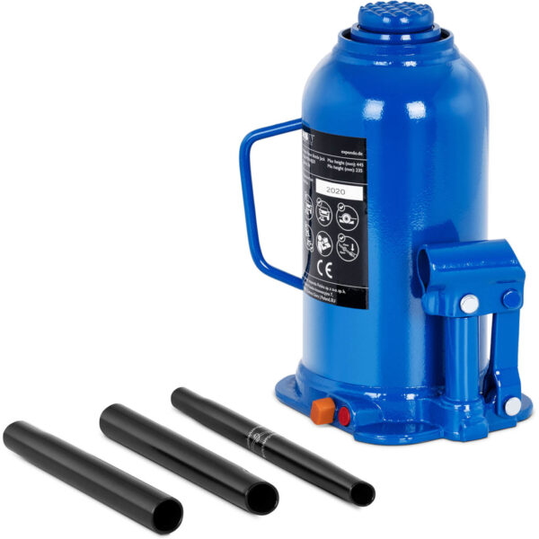 Podnośnik lewarek hydrauliczny słupkowy butelkowy 235 - 445 mm 20 t 1 10061284 1