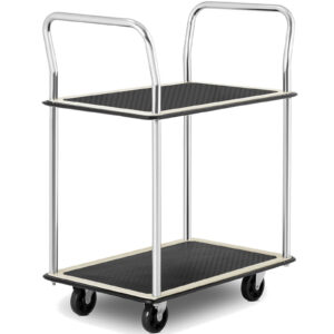 Wózek półkowy transportowy z uchwytami 2 półki do 120 kg 72 x 43 cm 8 Wózek półkowy transportowy z uchwytami 2 półki do 120 kg 72 x 43 cm - obrazek 2