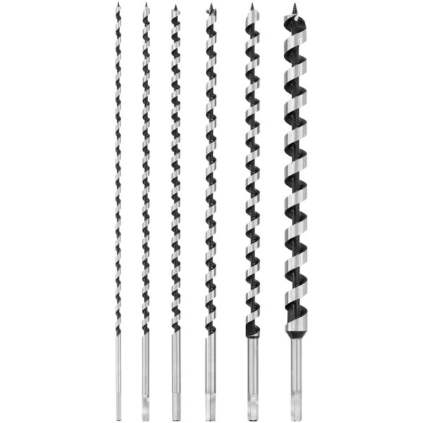Zestaw wierteł świdrów do drewna ze stali HRC46 dł. 460 mm śr. 6-25 mm - 6 szt. 2 10061509 2