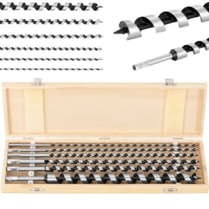 Zestaw wierteł świdrów do drewna ze stali HRC46 dł. 460 mm śr. 6-25 mm - 6 szt. 6 Zestaw wierteł świdrów do drewna ze stali HRC46 dł. 460 mm śr. 6-25 mm - 6 szt. - obrazek 1