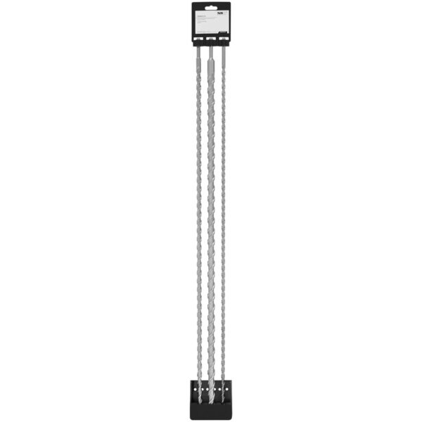 Zestaw wierteł do betonu SDS PLUS HRC50 dł. 1000 mm śr. 12mm 16mm 24 mm - 3 szt. 4 10061514 4