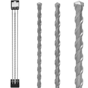 Zestaw wierteł do betonu SDS PLUS HRC50 dł. 1000 mm śr. 12mm 16mm 24 mm - 3 szt. 5 Zestaw wierteł do betonu SDS PLUS HRC50 dł. 1000 mm śr. 12mm 16mm 24 mm - 3 szt. - obrazek 1