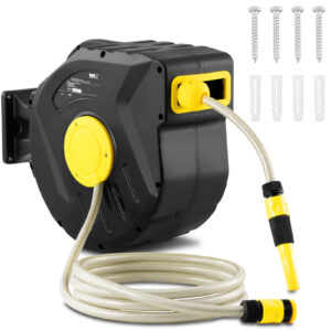Wąż ogrodowy zwijany z automatycznym bębnem ściennym 20 m + 3 m 3/4'' 6 Wąż ogrodowy zwijany z automatycznym bębnem ściennym 20 m + 3 m 3/4'' - obrazek 1