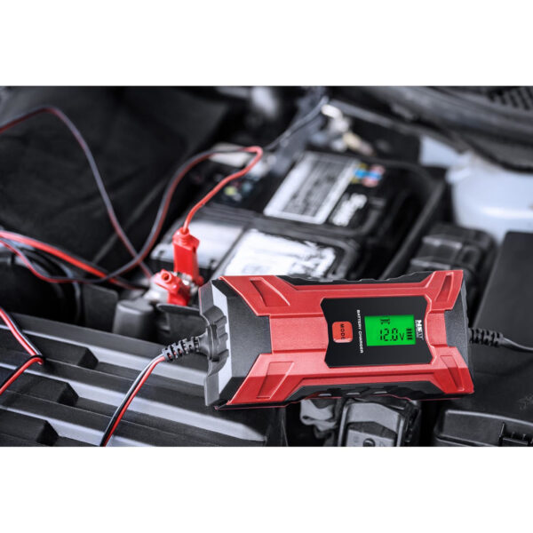 Prostownik samochodowy automatyczny z funkcja pamięci LCD 70 W 6/12 V 2/4 A 4 10061909 4