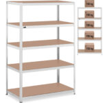 10061985 regal magazynowy metalowy 5 polek 750 kg 120 x 60 x 180 cm szary ean 4062859091208 hurtownia zielona gora