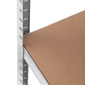 Regał magazynowy metalowy 5 półek 875 kg 90 x 30 x 180 cm szary 2 szt. 9 Regał magazynowy metalowy 5 półek 875 kg 90 x 30 x 180 cm szary 2 szt. - obrazek 3