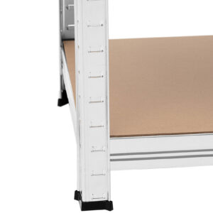 Regał magazynowy metalowy 5 półek 875 kg 90 x 30 x 180 cm szary 2 szt. 10 Regał magazynowy metalowy 5 półek 875 kg 90 x 30 x 180 cm szary 2 szt. - obrazek 4