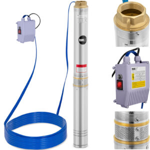 Pompa głębinowa do studni głębinowej STAL 1500 W 10800 l/h do 54 m 5 Pompa głębinowa do studni głębinowej STAL 1500 W 10800 l/h do 54 m - obrazek 1