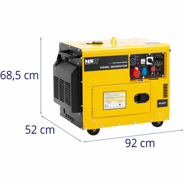 Agregat prądotwórczy generator prądu Diesel 16 l 240/400 V 5000 W AVR 6 10062299 6