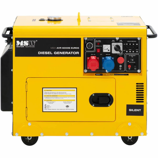 Agregat prądotwórczy generator prądu Diesel 16 l 240/400 V 6000 W AVR 5 10062300 5