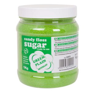 Kolorowy cukier do waty cukrowej zielony naturalny smak waty cukrowej 1kg 3 Kolorowy cukier do waty cukrowej zielony naturalny smak waty cukrowej 1kg - obrazek 1