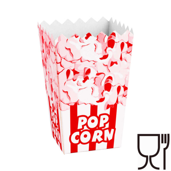 Pudełko kartonik na PopCorn 7x14.5x9cm ŚREDNI 0.75L 100szt. 1 1008903 pudelko kartonik do popcornu srednie hurtownia dystrybutor sklep
