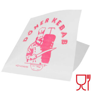 Opakowanie torebka koperta na KEBAB 17x17cm foliowana powlekana 200szt. 3 Opakowanie torebka koperta na KEBAB 17x17cm foliowana powlekana 200szt. - obrazek 2