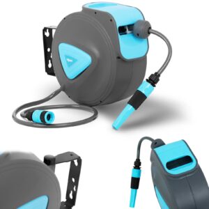 Wąż ogrodowy z automatycznym bębnem ściennym 10 m + 1 m 5/6'' 6 Wąż ogrodowy z automatycznym bębnem ściennym 10 m + 1 m 5/6'' - obrazek 1