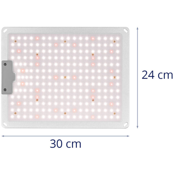 Lampa do uprawy wzrostu roślin pełne spektrum 30 x 24 cm 234 LED 110 W srebrna 9 10090198 9