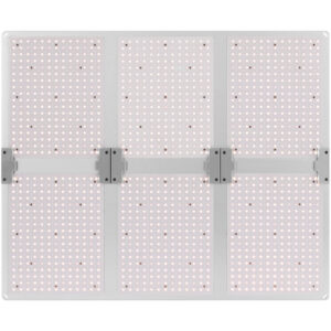 Lampa do uprawy wzrostu roślin pełne spektrum 72 x 60 cm 1404 LED 600 W srebrna - obrazek 7