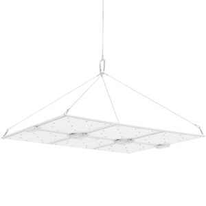 Lampa do uprawy wzrostu roślin pełne spektrum 72 x 60 cm 1404 LED 600 W srebrna - obrazek 8