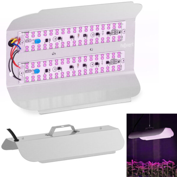10090204 lampa do wzrostu uprawy roslin pelne spektrum 25 x 17 cm 136 led 100 w srebrna ean 4062859022707 hurtownia zielona gora