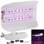 10090205 lampa do wzrostu uprawy roslin pelne spektrum 25 x 17 cm 136 led 100 w srebrna ean 4062859022714 hurtownia zielona gora