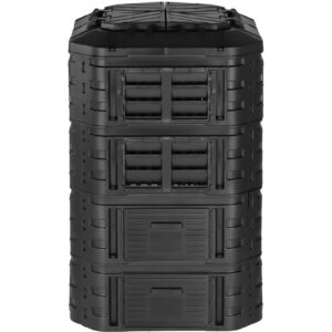 Kompostownik modułowy do ogrodu na odpadki organiczne 90 x 90 x 145 cm 1120 l 8 Kompostownik modułowy do ogrodu na odpadki organiczne 90 x 90 x 145 cm 1120 l - obrazek 4