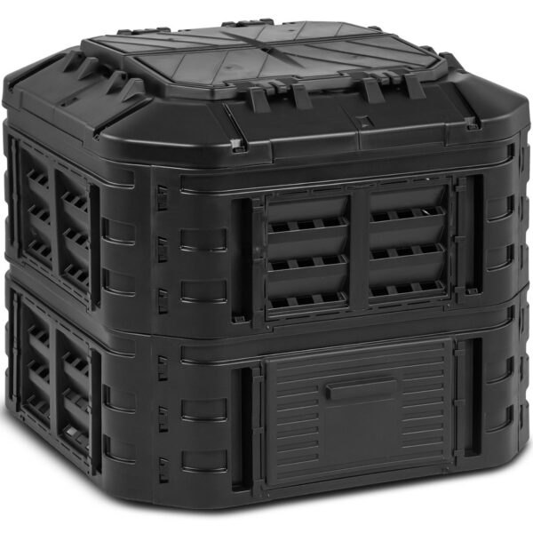 Kompostownik modułowy do ogrodu na odpadki organiczne 90 x 90 x 80 cm 600 l 1 10090212 1