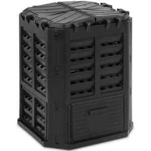 Kompostownik ogrodowy na odpadki organiczne 68 x 68 x 84 cm 360 l 6 Kompostownik ogrodowy na odpadki organiczne 68 x 68 x 84 cm 360 l - obrazek 2