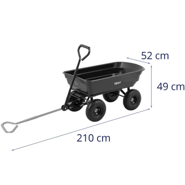 Wózek ogrodowy transportowy wywrotka 75 l 300 kg 5 10090349 5