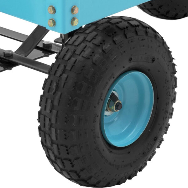 Wózek ogrodowy transportowy 2 poziomy z siatki do 150 kg 3 10090383 3
