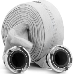 Wąż parciany płaski strażacki do wody ze złączem storz 3'' 76 mm 8-24 bar 30 m - obrazek 1