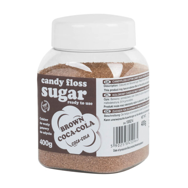 1009214-cukier-do-waty-cukrowej-brazowy-o-smaku-coca-coli-400g-producent-hurtownia 1009214 cukier do waty cukrowej brazowy o smaku coca coli 400g producent hurtownia