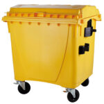 1009584 kontener 1100l zolty do segregacji europlast hurtownia