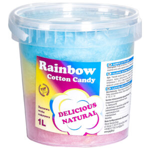 Kolorowa tęczowa wata cukrowa Rainbow Cotton Candy 1L 3 Kolorowa tęczowa wata cukrowa Rainbow Cotton Candy 1L - obrazek 1