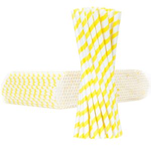 Słomki papierowe BIO ekologiczne PAPER STRAWS 6/205mm - biało-żółte 500szt. 2 Słomki papierowe BIO ekologiczne PAPER STRAWS 6/205mm - biało-żółte 500szt. - obrazek 1
