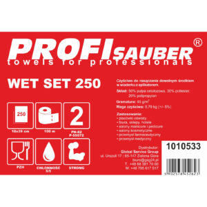 Ściereczki w wiaderku z dozownikiem do nasączania ProfiSauber WET SET 250 5 Ściereczki w wiaderku z dozownikiem do nasączania ProfiSauber WET SET 250 - obrazek 3