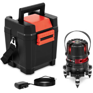 Laser krzyżowy samopoziomujący liniowy z trójnogiem i walizką 25 m 360 4 Laser krzyżowy samopoziomujący liniowy z trójnogiem i walizką 25 m 360 - obrazek 1