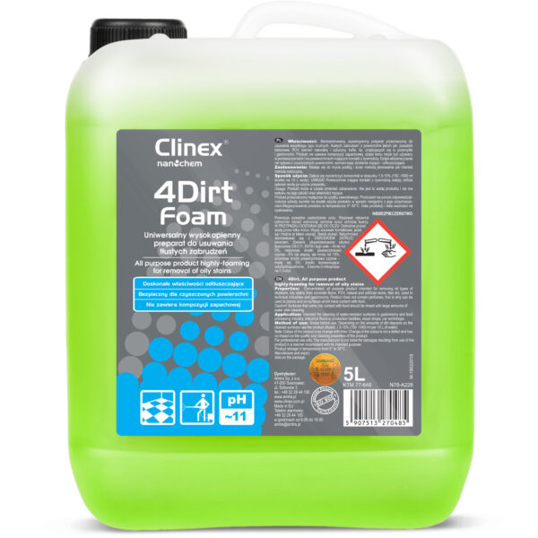 1011324-77-646-clinex-4dirt-foam-5l-5907513270485-dystrybutor-lubuskie 1011324 77 646 clinex 4dirt foam 5l 5907513270485 dystrybutor lubuskie