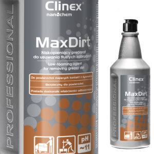 Skoncentrowany preparat do usuwania trudnych zabrudzeń CLINEX MaxDirt 1L 2 Skoncentrowany preparat do usuwania trudnych zabrudzeń CLINEX MaxDirt 1L - obrazek 1