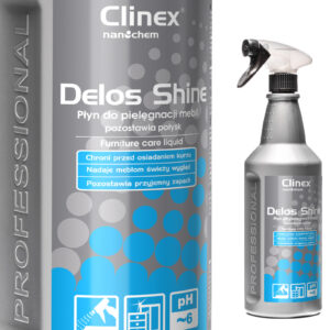 Płyn do mebli drewnianych antystatyczny nabłyszczający CLINEX Delos Shine 1L 2 Płyn do mebli drewnianych antystatyczny nabłyszczający CLINEX Delos Shine 1L - obrazek 1