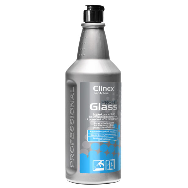 Skuteczny koncentrat do mycia szyb luster szkła stali nierdzewnej CLINEX PROFIT Glass 1L 1 1011405 77 701 5907513273769 clinex profit glass 1l