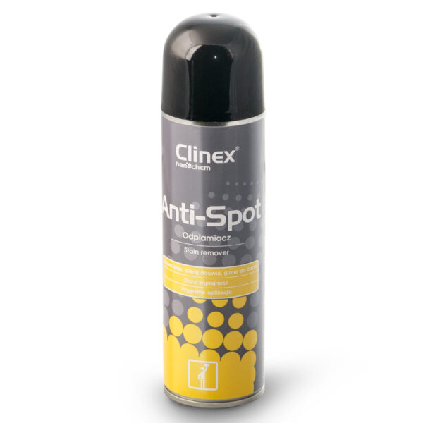 Odplamiacz do dywanów i mebli tapicerowanych usuwa gumę do żucia smołę wosk CLINEX Anti-Spot 250ML 1 1011447 77 613 5907513273042 clinex anti spot 250ml
