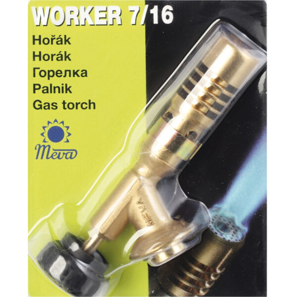 Palnik gazowy na kartusze PB z zaworem 7/16'' WORKER 1,8kW 2 1013857 2 palnik gazowy worker meva ukp21003