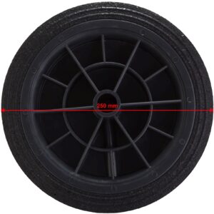 Koło kółko do kubła kontenera na odpady gumowe śr. 250mm 10 Koło kółko do kubła kontenera na odpady gumowe śr. 250mm - obrazek 4